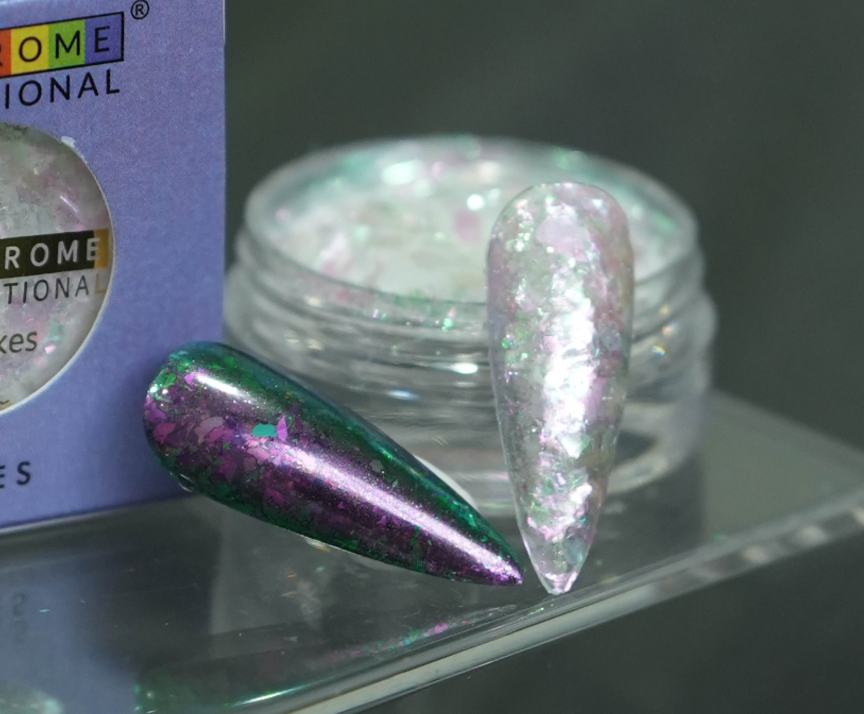 Transparent Optical Chameleon Flake - Plum Fren